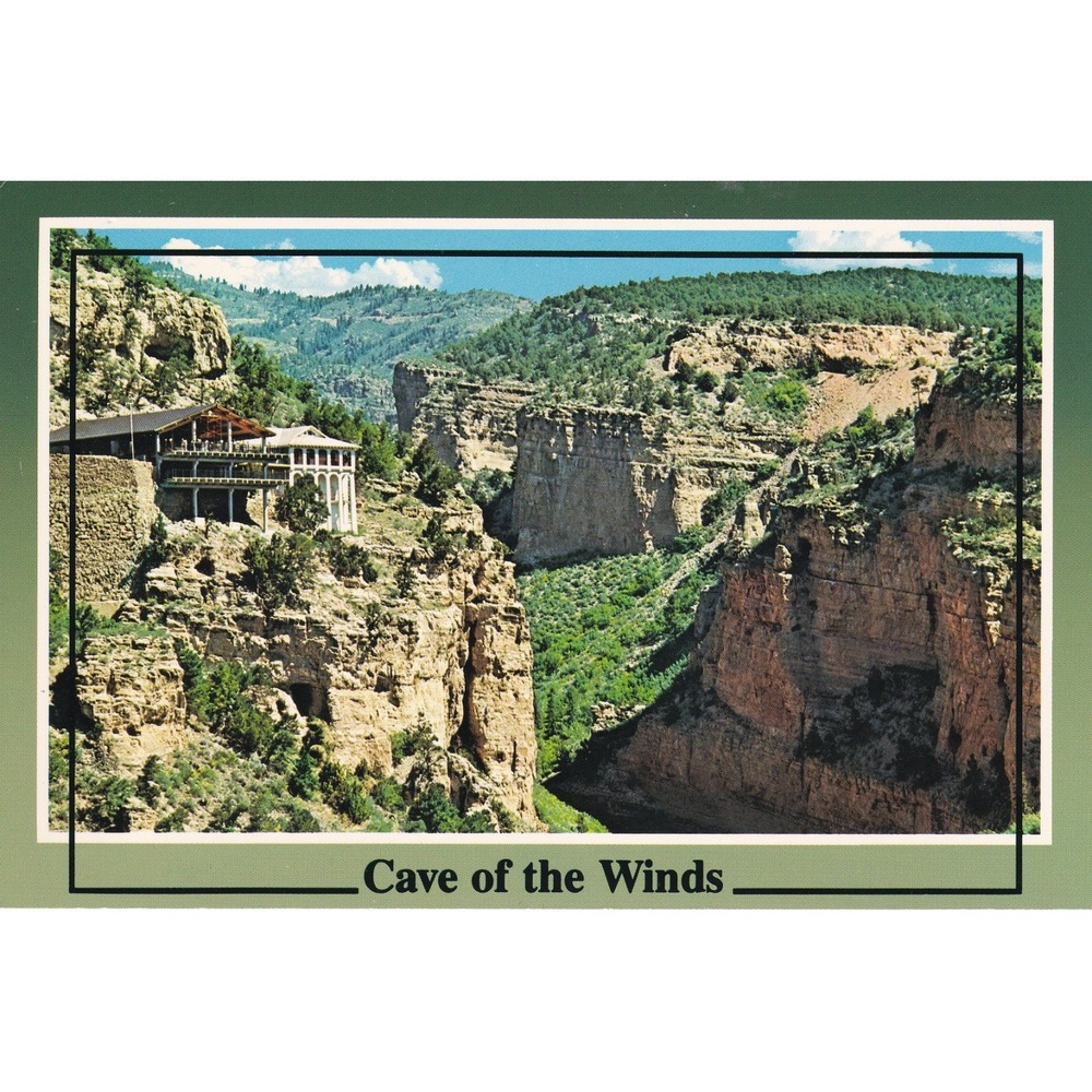 Entrance To Cave Of The Winds Williams Canyon Colorado Chrome Postcard Unposted